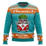 Hooktab Merry Little Christmas The Charlie Brown and Snoopy Show Ugly Christmas Sweater