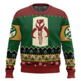 Hooktab Merry Mandalorian Star Wars Ugly Christmas Sweater