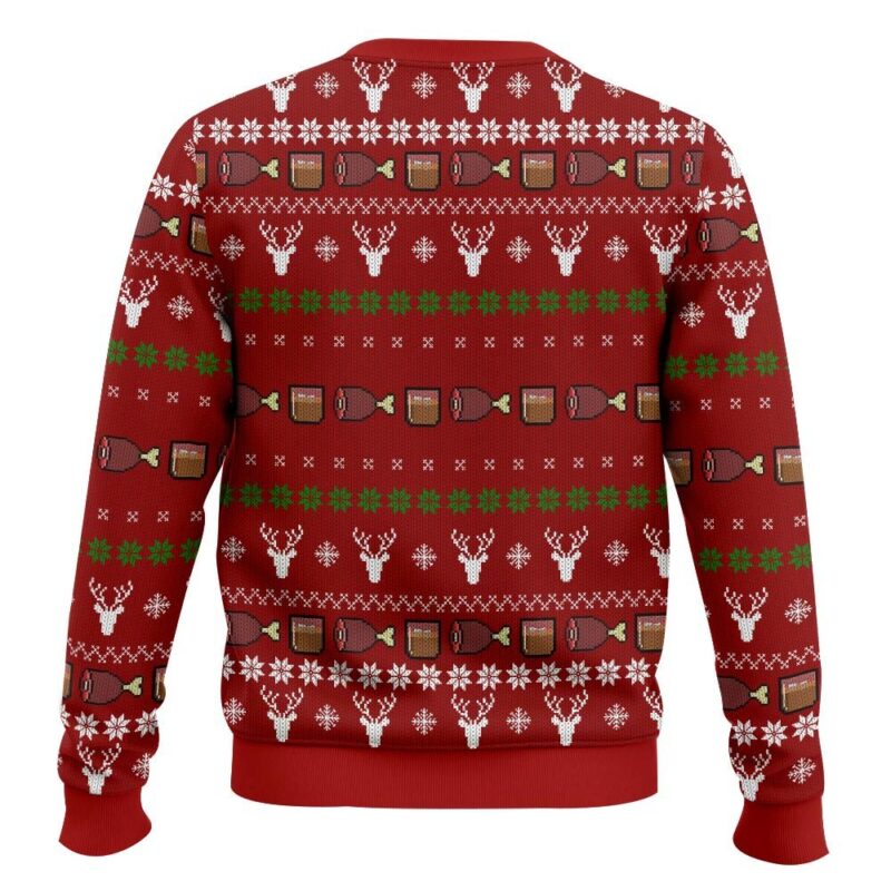 Hooktab Merry Meatmas Ron Swanson Parks And Recreation Ugly Christmas Sweater Hooktab Merry Meatmas Ron Swanson Parks And Recreation Ugly Christmas Sweater