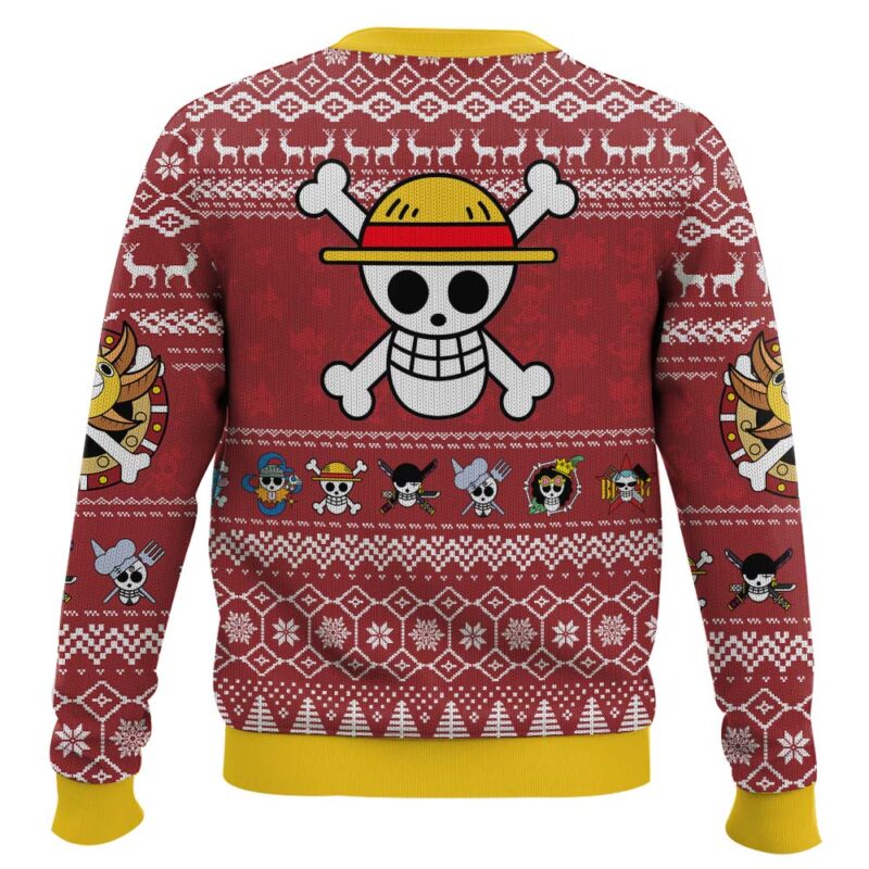 Hooktab Merry Mugiwara Pirates One Piece Ugly Christmas Sweater Hooktab Merry Mugiwara Pirates One Piece Ugly Christmas Sweater