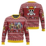Hooktab Merry Mugiwara Pirates One Piece Ugly Christmas Sweater