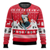 Hooktab Merry Myers Halloween Ugly Christmas Sweater