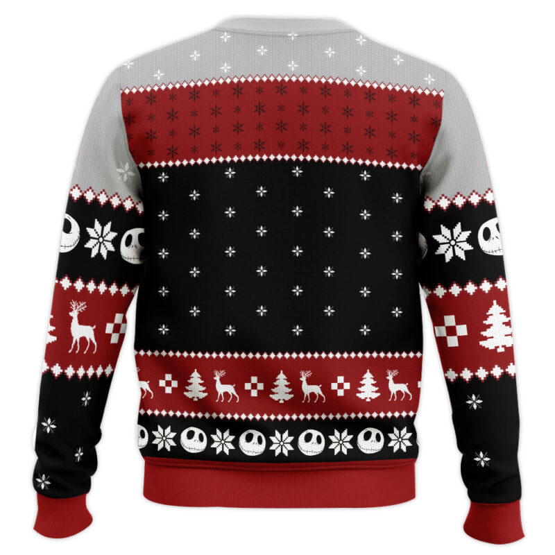 Hooktab Merry Nightmare Xmas Jack Skellington Ugly Christmas Sweater Hooktab Merry Nightmare Xmas Jack Skellington Ugly Christmas Sweater