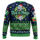 Hooktab Merry Rickmas Rick And Morty Ugly Christmas Sweater