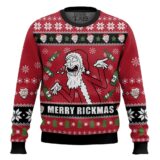 Hooktab Merry Rickmas Rick & Morty Ugly Christmas Sweater