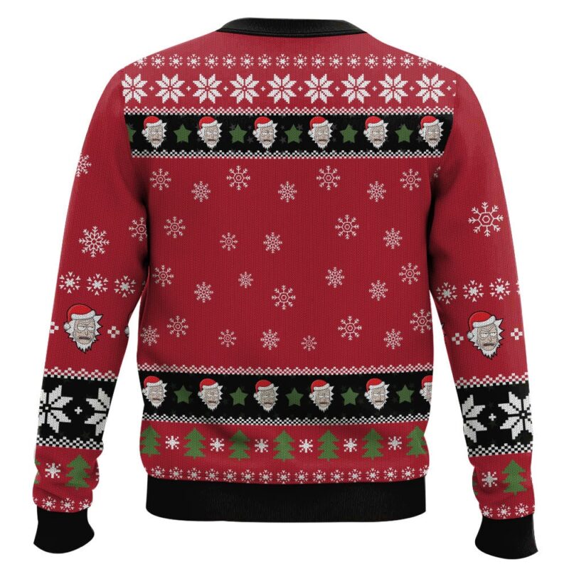 Hooktab Merry Rickmas Rick & Morty Ugly Christmas Sweater Hooktab Merry Rickmas Rick & Morty Ugly Christmas Sweater