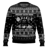 Hooktab Merry Sith-mas Darth Vader Star Wars Ugly Christmas Sweater