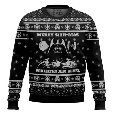 Hooktab Merry Sith-mas Darth Vader Star Wars Ugly Christmas Sweater