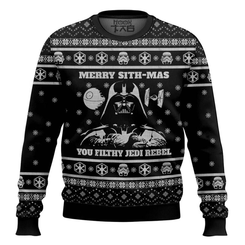 Hooktab Merry Sith-mas Darth Vader Star Wars Ugly Christmas Sweater