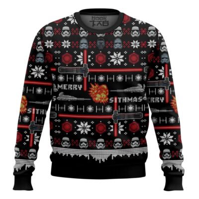 Hooktab Merry Sithmas Star Wars Ugly Christmas Sweater