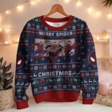 Hooktab Merry Spider Christmas Spider-man Ugly Christmas Sweater