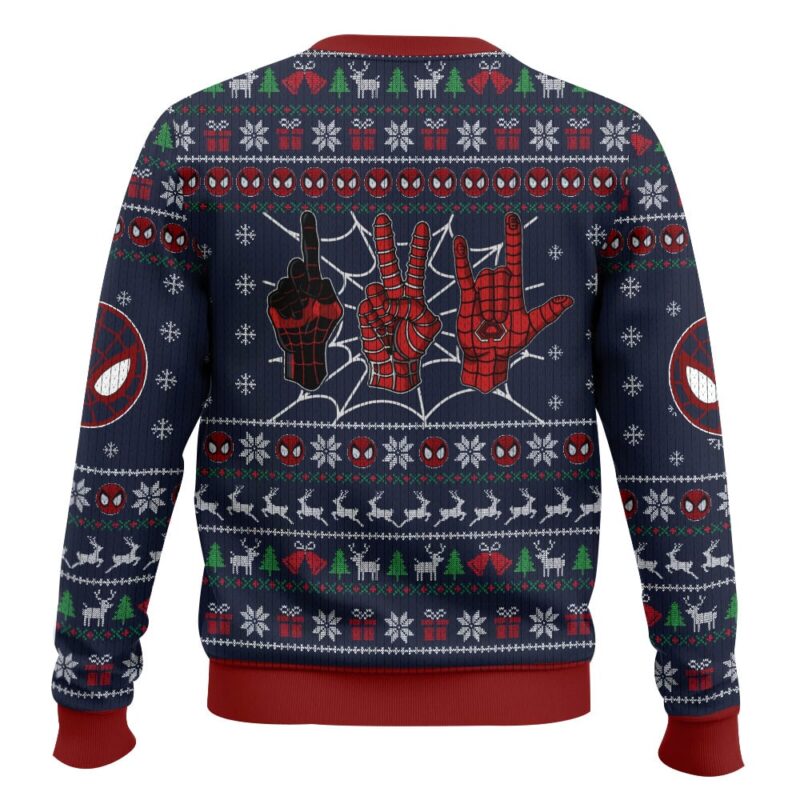 Hooktab Merry Spider Christmas Spider-man Ugly Christmas Sweater Hooktab Merry Spider Christmas Spider-man Ugly Christmas Sweater