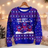 Hooktab Merry Squidmas Squid Game Ugly Christmas Sweater