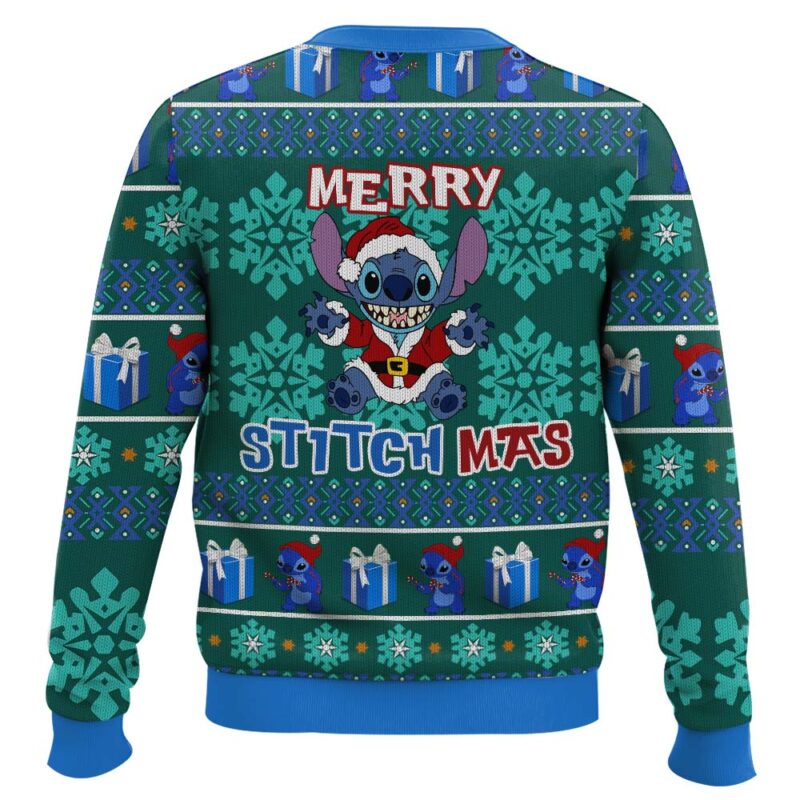 Hooktab Merry Stitch Mas Lilo And Stitch Ugly Christmas Sweater Hooktab Merry Stitch Mas Lilo And Stitch Ugly Christmas Sweater