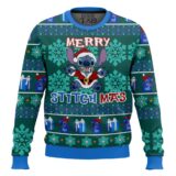 Hooktab Merry Stitch Mas Lilo And Stitch Ugly Christmas Sweater