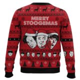 Hooktab Merry Stoogemas 3 Stooges Ugly Christmas Sweater