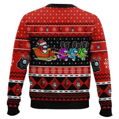 Hooktab Merry Sus-Mas Among Us Ugly Christmas Sweater