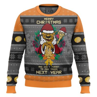 Hooktab Merry Taxes Christmas Disney Robin Hood Ugly Christmas Sweater