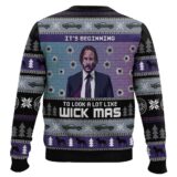 Hooktab Merry Wick-mas John Wick Ugly Christmas Sweater