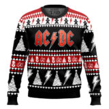 Hooktab Merry Xmas AC/DC Ugly Christmas Sweater