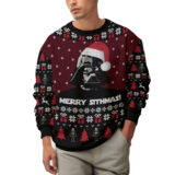 Hooktab Merry Xmas Darth Vader Star Wars Ugly Christmas Sweater