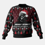Hooktab Merry Xmas Darth Vader Star Wars Ugly Christmas Sweater