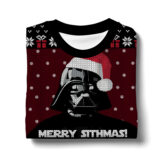 Hooktab Merry Xmas Darth Vader Star Wars Ugly Christmas Sweater