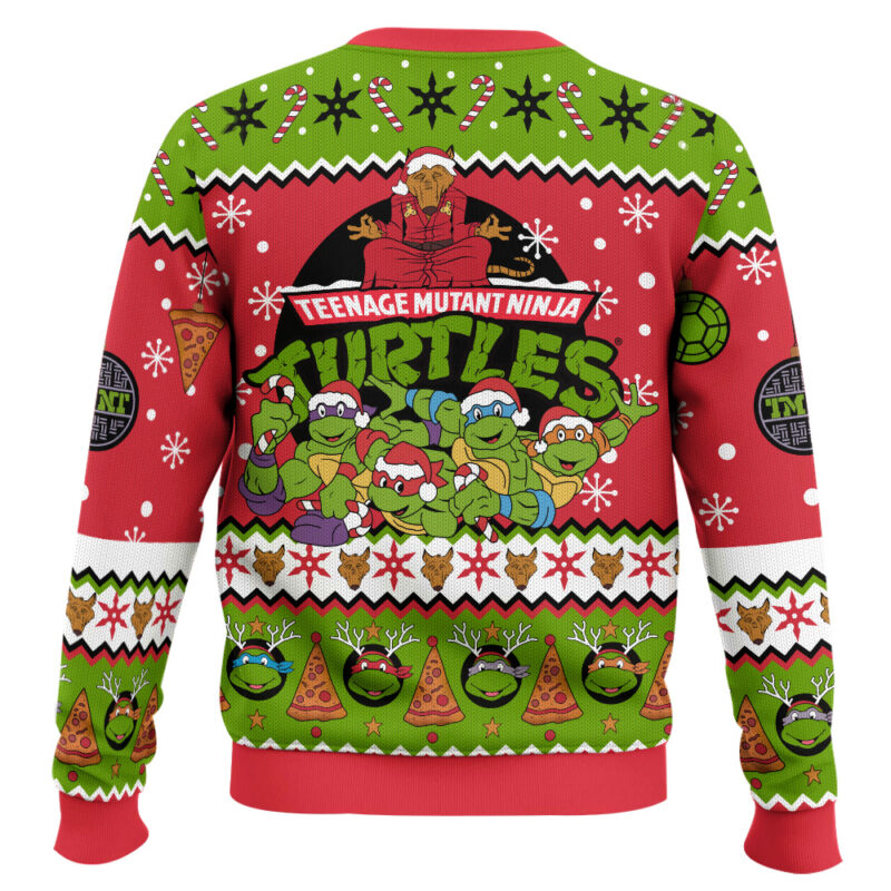 Hooktab Merry Xmas Dudes Teenage Mutant Ninja Turtles Ugly Christmas Sweater Hooktab Merry Xmas Dudes Teenage Mutant Ninja Turtles Ugly Christmas Sweater