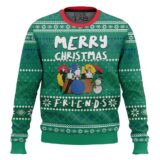 Hooktab Merry Xmas Friends Ugly Christmas Sweater