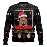 Hooktab Merry Xmas Home Malone Ugly Christmas Sweater