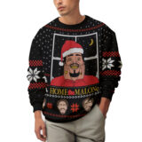 Hooktab Merry Xmas Home Malone Ugly Christmas Sweater