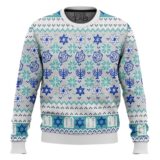 Hooktab Merry Xmas Jewish Ugly Christmas Sweater