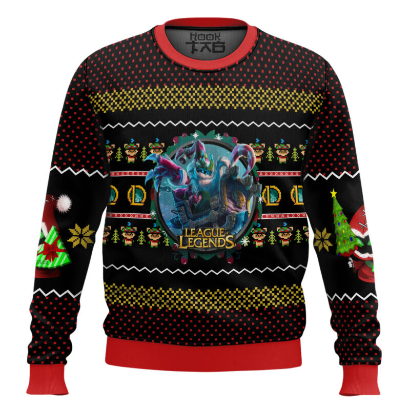 Hooktab Merry Xmas League Of Legends Ugly Christmas Sweater
