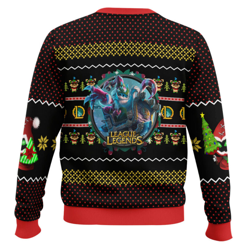 Hooktab Merry Xmas League Of Legends Ugly Christmas Sweater Hooktab Merry Xmas League Of Legends Ugly Christmas Sweater