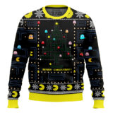 Hooktab Merry Xmas Pac Man Ugly Christmas Sweater