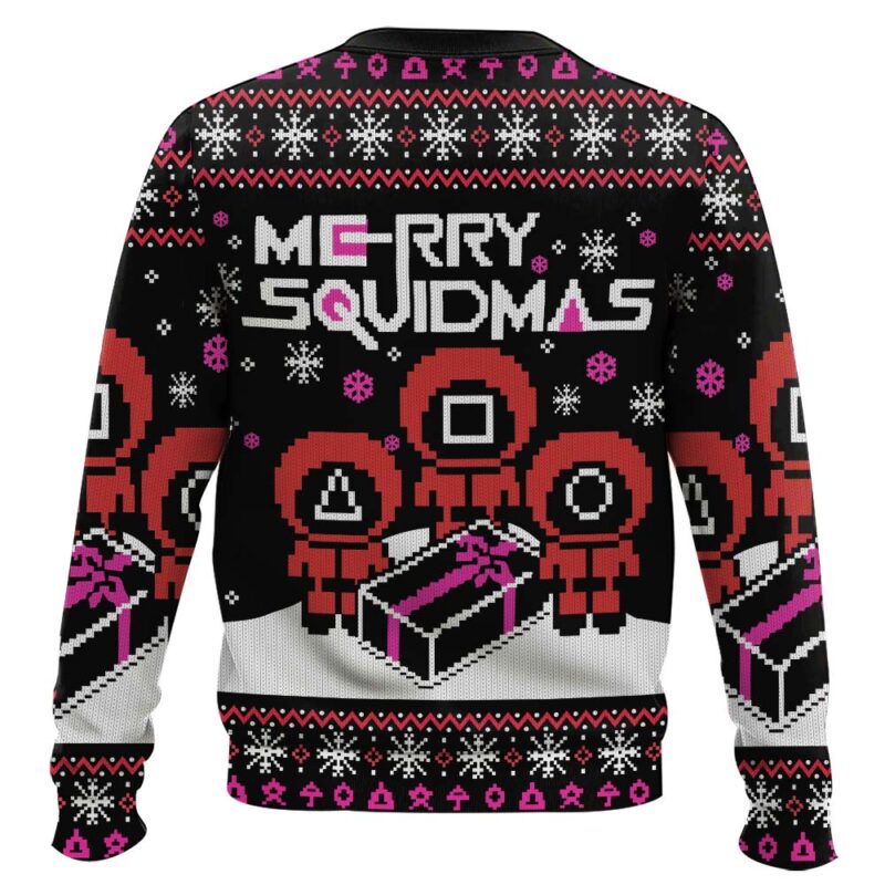 Hooktab Merry Xmas Squid Game Ugly Christmas Sweater Hooktab Merry Xmas Squid Game Ugly Christmas Sweater