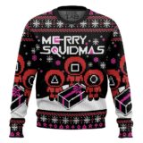 Hooktab Merry Xmas Squid Game Ugly Christmas Sweater