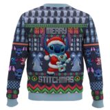 Hooktab Merry Xmas Stitch Santa Lilo And Stitch Ugly Christmas Sweater