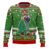 Hooktab Merry Xmas Super Mario Ugly Christmas Sweater