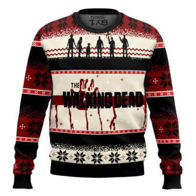 Hooktab Merry Xmas The Walking Dead Ugly Christmas Sweater