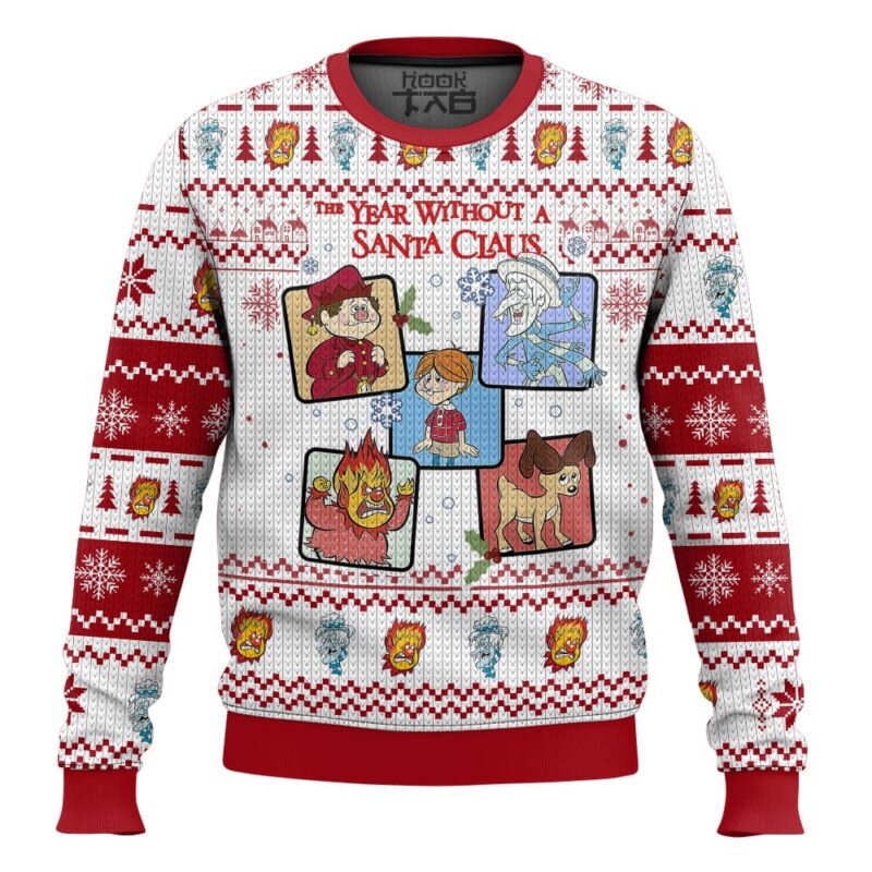 Hooktab Merry Xmas The Year Without A Santa Claus Ugly Christmas Sweater