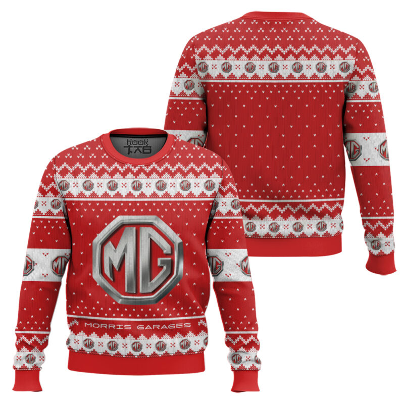 Hooktab Mg Motor Ugly Christmas Sweater Hooktab Mg Motor Ugly Christmas Sweater