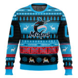 Hooktab Miami Marlins - Custom Name And Number Ugly Sweater