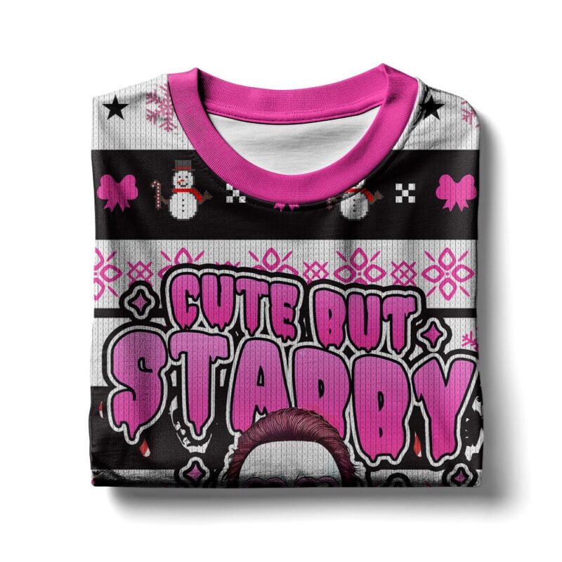 Hooktab Michael Myers Cute But Stabby Ugly Christmas Sweater Hooktab Michael Myers Cute But Stabby Ugly Christmas Sweater