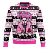 Hooktab Michael Myers Cute But Stabby Ugly Christmas Sweater