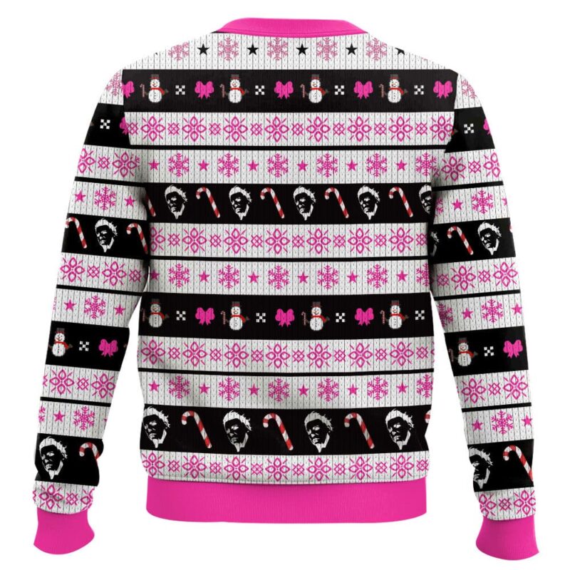Hooktab Michael Myers Cute But Stabby Ugly Christmas Sweater Hooktab Michael Myers Cute But Stabby Ugly Christmas Sweater