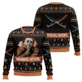 Hooktab Michael Myers Halloween Ugly Christmas Sweater