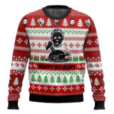 Hooktab Michael Myers Happy Holidays Ugly Christmas Sweater