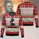 Hooktab Michael Myers Happy Holidays Ugly Christmas Sweater