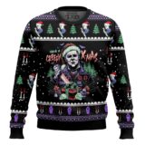 Hooktab Michael Myers Have A Creepy Xmas Ugly Christmas Sweater